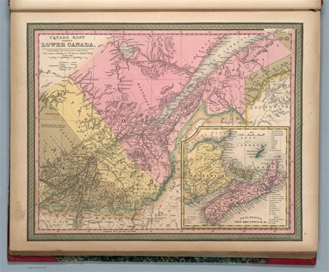 Canada East Formerly Lower Canada David Rumsey Historical Map Collection