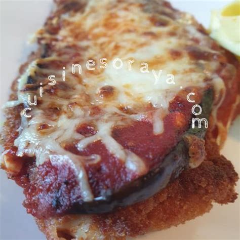 Escalope à la parmigiana à l aubergine de Cuisine Soraya et ses