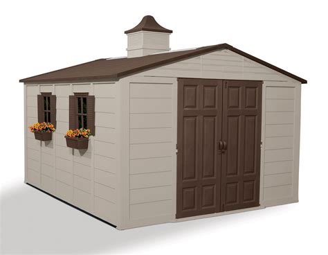 Shop sheds, garages, carports, small wood cabins and more at sheds.com. Suncast 10' x 12.5' Large Storage Building, Patio & BBQs ...