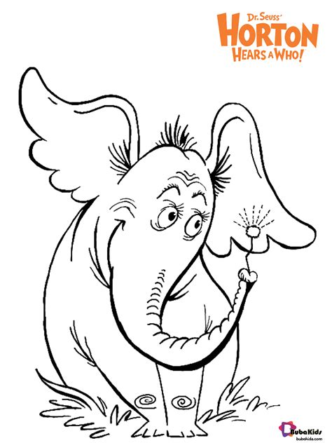 Dr seuss horton hears a who free download coloring pages for kids - BubaKids.com