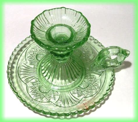 Glass Pressed Candle Holder Zabkowice Glass Of Poland Collectors Weekly