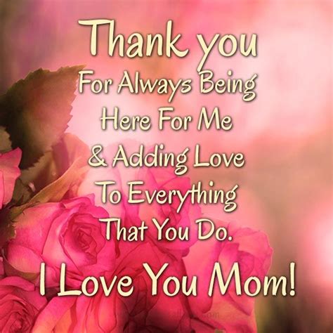 50 Thank You Mom Messages Love Mom Quotes Love You