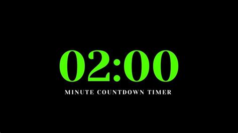 2 Minute Countdown Timer With Alarm Youtube