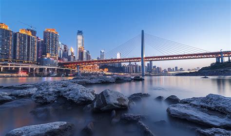 重庆夜景千厮门大桥photographylandscape摄影师张坤琨original作品 站酷zcool