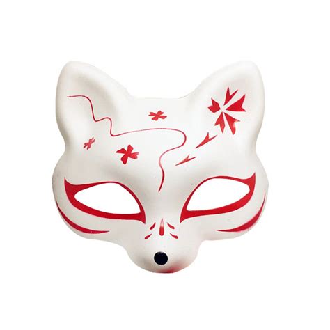 Yangyong Fox Cosplay Mask For Masquerade Halloween Japanese Kitsune Kabuki - Halloween Costumes Makeup >> YangYong Fox Cosplay Mask For Party