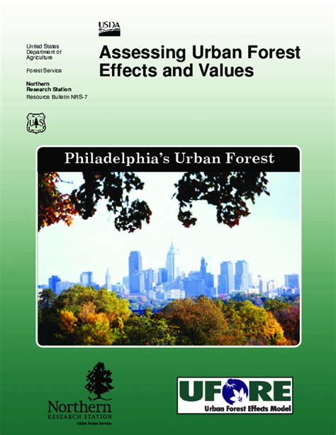 Pdf Assessing Urban Forest Effects And Values Philladelphias Urban