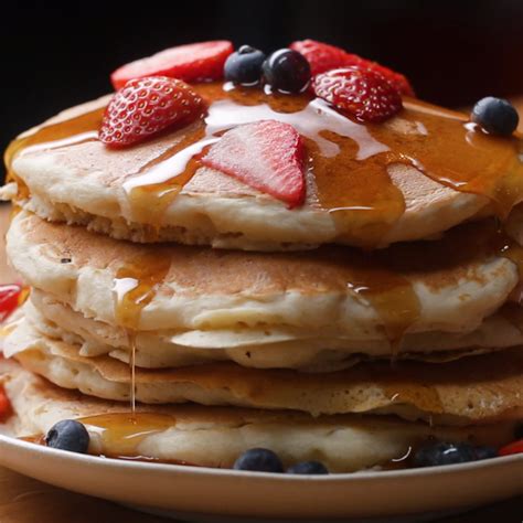 The Fluffiest Vegan Pancakes Recipe In 2019 Breakfast And Brunch