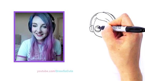 How To Draw Ldshadowlady Chibi Step By Step Youtube Gamer Minecraft