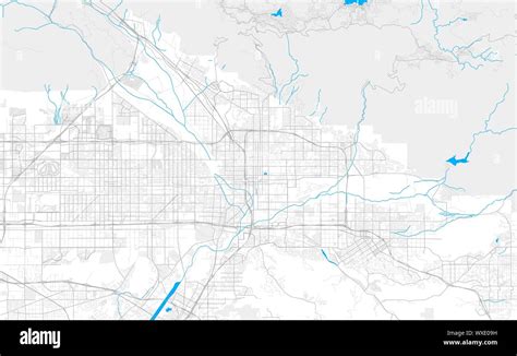 Rich Detailed Vector Area Map Of San Bernardino California Usa