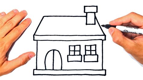 Como Dibujar Una Casa Dibujo Fácil Y Rápido De Una Casa