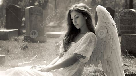 묘지에 날개 달린 천사 천사의 진짜 그림 배경 일러스트 및 사진 무료 다운로드 Pngtree
