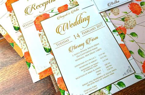 Insert For Wedding Invitation Template Cards Design