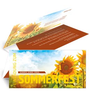 Nach dem personalisieren der vorlage kannst du . Sommerfest Einladungskarten mit Sonnenblumen. #sonnenblume ...