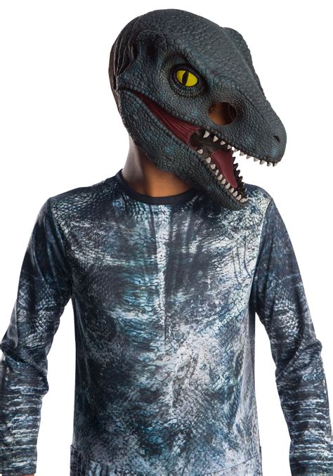 Máscara 34 De Velociraptor Azul De Jurassic World 2