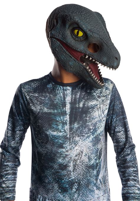 High quality jurassic world blue gifts and merchandise. Jurassic World 2 Blue Velociraptor 3/4 Mask for Kids
