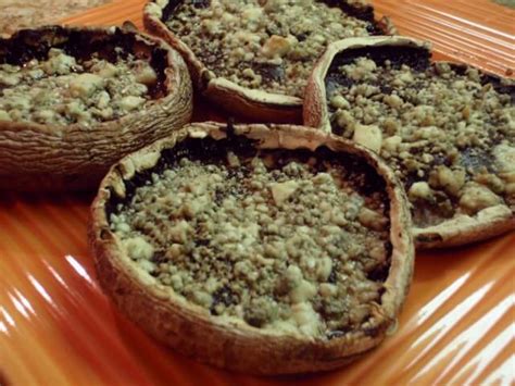 Roasted Portobello Mushrooms With Blue Cheese Recipe | CDKitchen.com