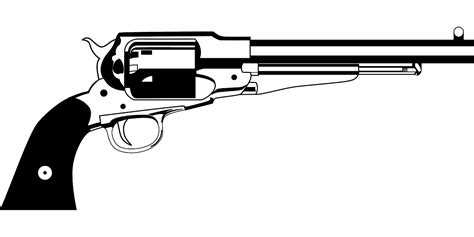 Revolver Remington Pistole Divok Vektorov Grafika Zdarma Na Pixabay