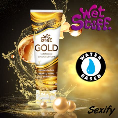 Wet Stuff Gold Sex Personal Lubricant Pump Bottle Tube Sex Water Based Lube New Ebay
