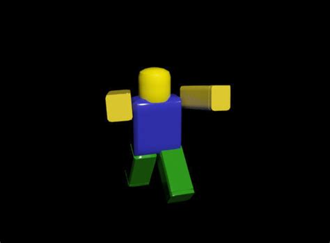 Roblox Noob Character Normal Free 3d Model Animated Cgtrader