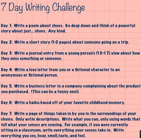 30 Day Creative Writing Challenge Primary Sidebar