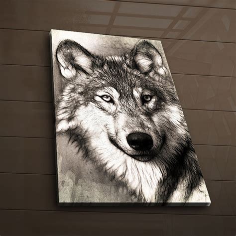 Wolf Led Canvas Art Touch Of Modern