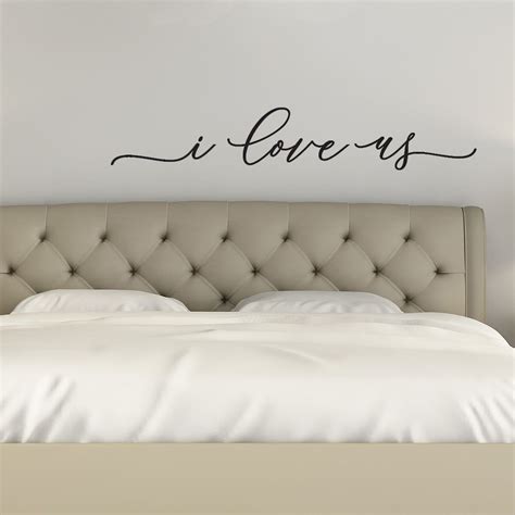 i love us wall decal, Master Bedroom Wall Decor, Romantic Quote Wall ...