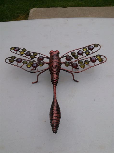 Metal Dragonfly Yard Art | Dragonfly yard art, Yard art, Metal garden art