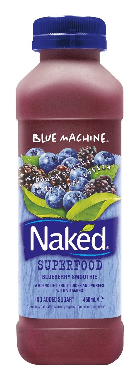 Naked Juice Blue Machine Superfood Blueberry Smoothie Great For On