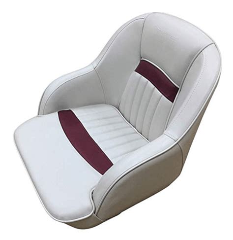 This leader accessories pontoon captains bucket boat seat comes in six color options with colored piping highlights. Seamander Pontoon Boat seat Bucket Seat Captain's Seat ...
