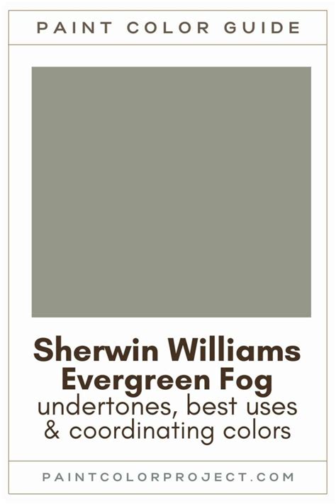 Sherwin Williams Evergreen Fog Color Review The Paint Color Project