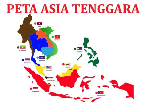 Kawasan ini mencakup indochina dan semenanjung malaya serta kepulauan di sekitarnya. Sh Yn Design: Peta Asia Tenggara (Southeast Asia Map)