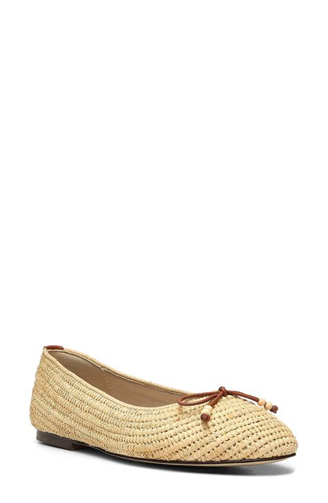 Joie Aimee Raffia Ballet Flat In Natural Lyst