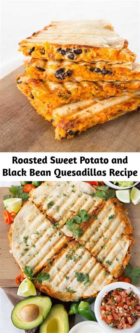 roasted sweet potato and black bean quesadillas recipe mom secret ingrediets