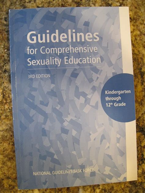 Guidelines For Comprehensive Sexuality Education 2nd K 12 Books