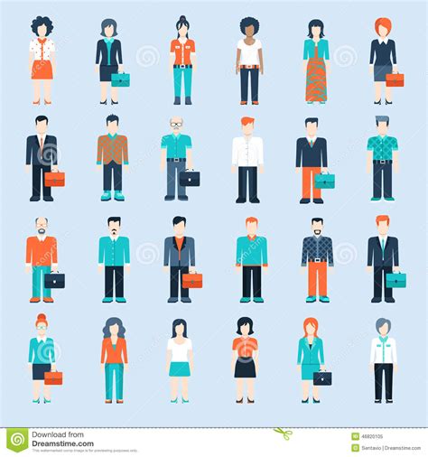 9 Business Flat Icons People Images People Icon Flat Design Business