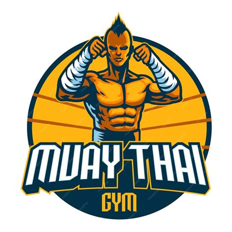 Premium Vector Muay Thai Fighter Mascot Stance