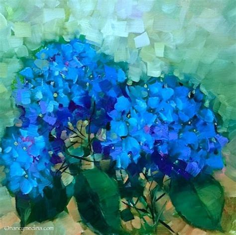 Paint The Town Blue Hydrangeas Nancy Medina Art Classes And Workshops