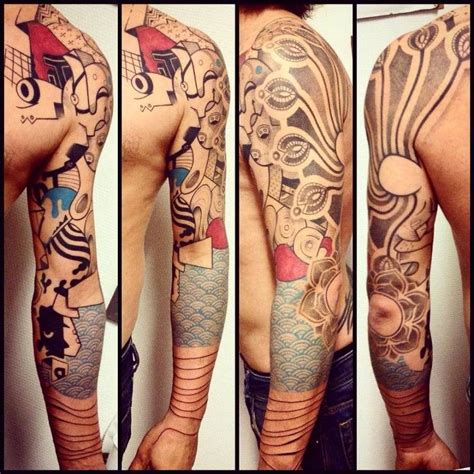 Remarkable Sleeve Tattoos That Are Prettier Than Clothing Sleeve Tattoos Tattoos Abstract Tattoo