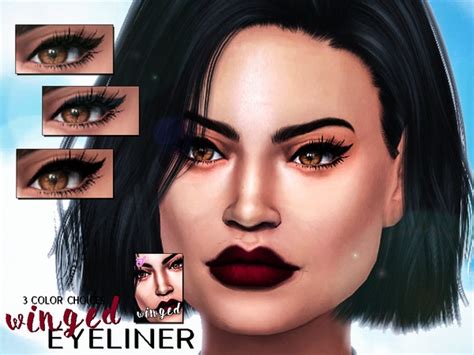 Winged Eyeliner By Senpaisimmer At Tsr Sims 4 Updates