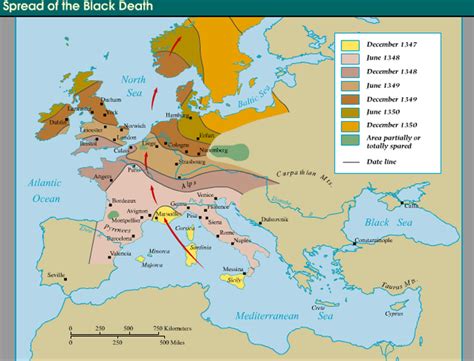 Geographical Spread And Timeline The Bubonic Plague