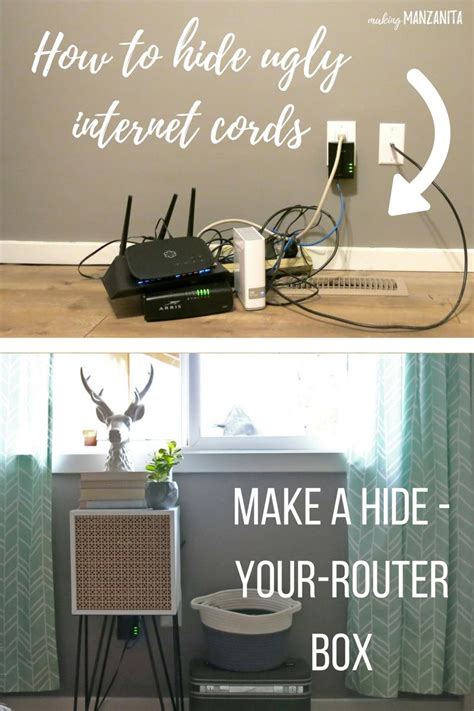 However, hiding the wires can be a problem. How To Hide Router and Modem Wires - Making Manzanita ...