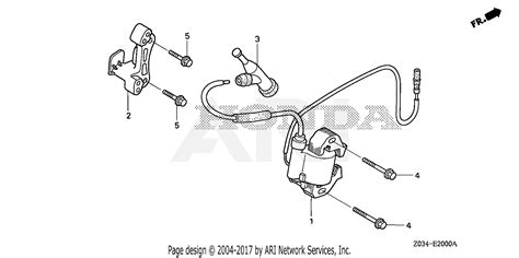 Honda Eb3000c Ag B Generator Jpn Vin Gcae 1000001 To Gcae 9999999 Parts Diagram For Ignition Coil