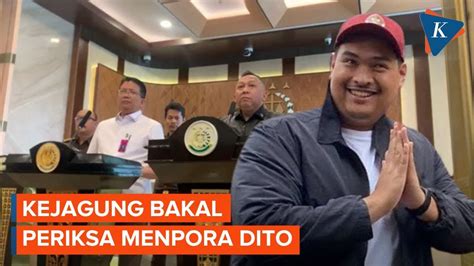 Kejagung Akan Hadirkan Menpora Dito Sebagai Saksi Di Sidang Korupsi Bts Kominfo Youtube