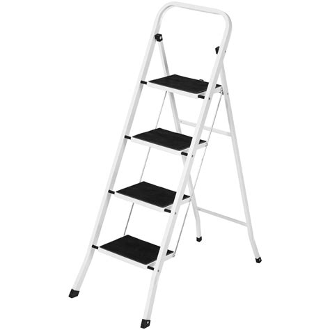 Best Choice Products Portable Folding Steel 4 Step Stool Ladder W Hand