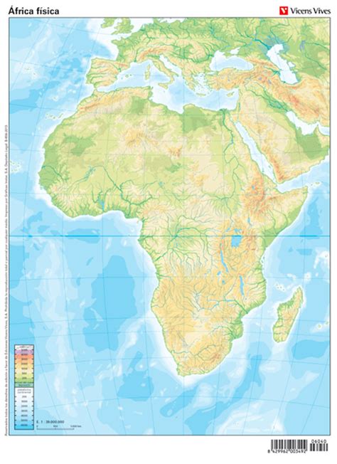 Mapa Físico De África Mudo