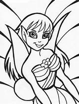 Coloring Fairies Fairy Colouring Printable Disney Bestcoloringpagesforkids sketch template