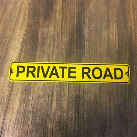 Durable Metal Street Sign Private Road Home Gate Outdoor Driveway Decor