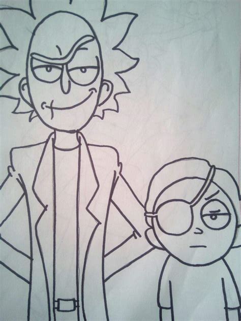🔥 es el clásico juego de cartas unotm que ya sabes, ahora con un tema genial de la serie animada rick y morty. Dibujo - Rick y Morty Malvado 😈 | •Rick y morty• Amino