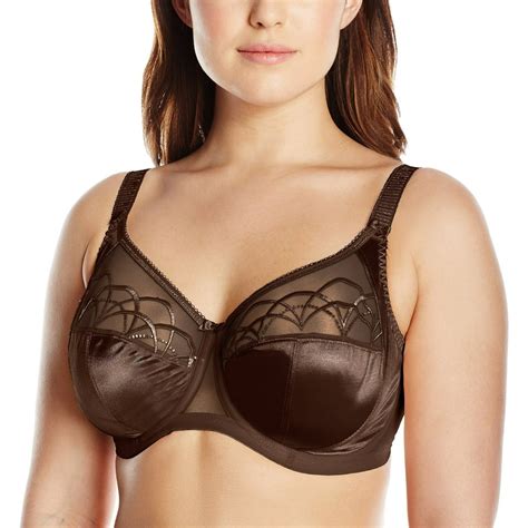 elomi elomi womens cate underwire full cup banded bra 38dd pecan