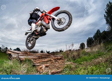 Enduro Bike Rider Stock Photo Image Of Gear Motocross 142441070